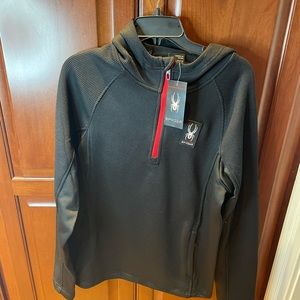 Spyder Hoodie Black Men’s Size Medium NWT